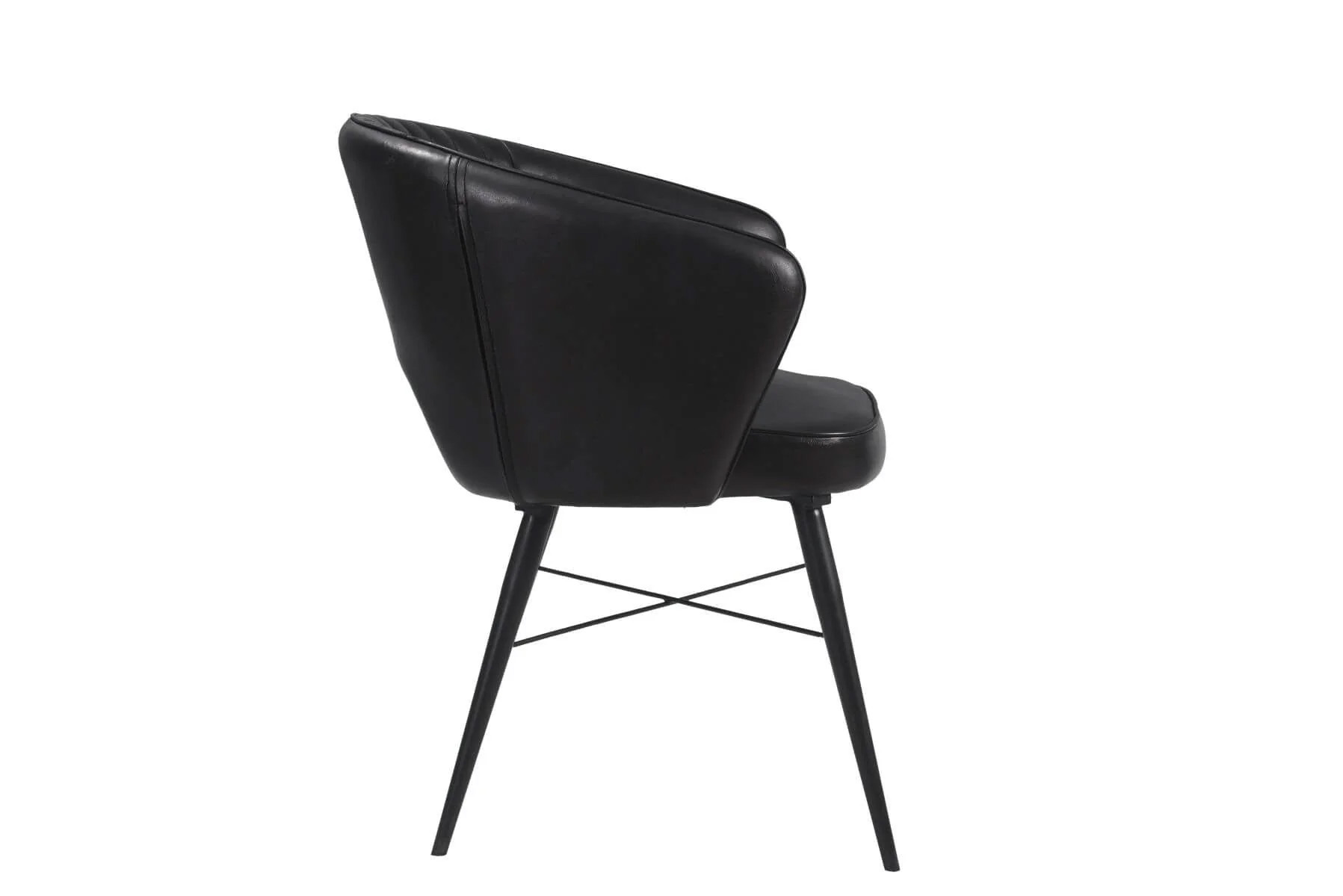 I Catchers Stuhl Stuhl Alonso Leather Chair Schwarz-02