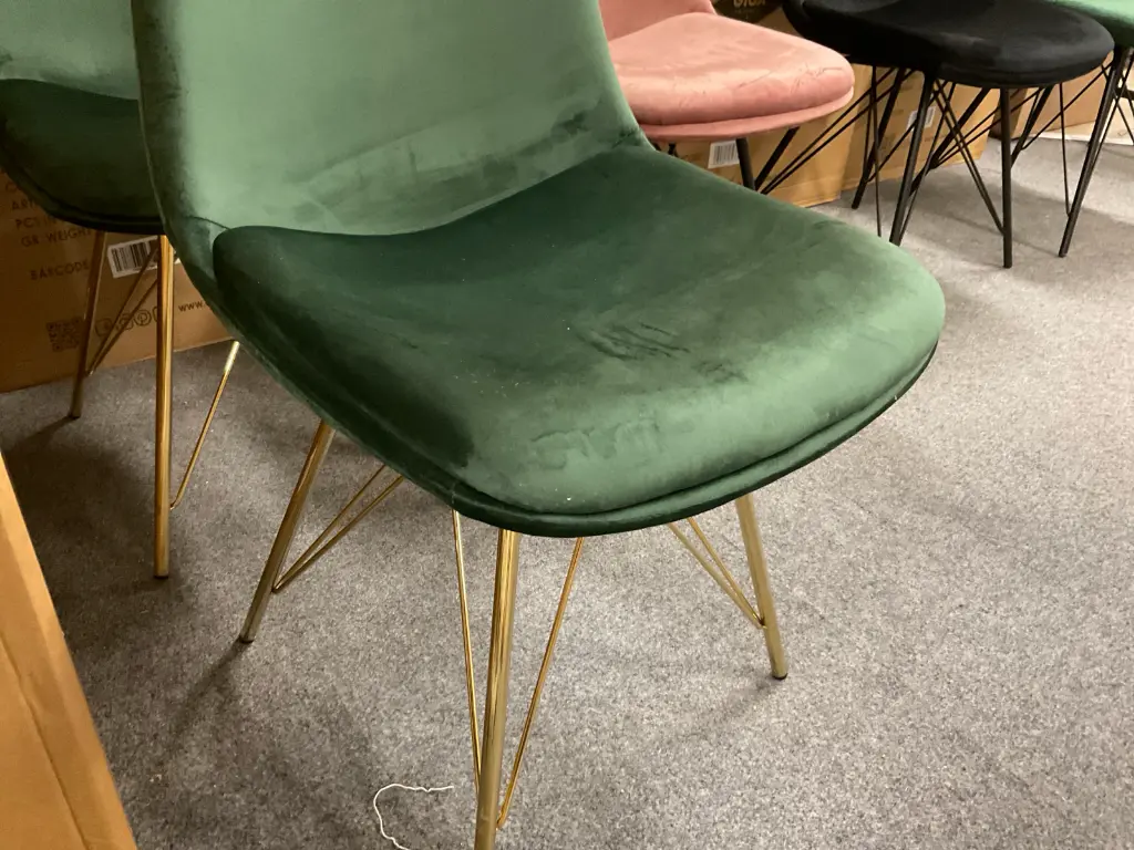 Ivy Luxe Dunkelgrün Esszimmerstuhl - Giga Meubel 4Stk-1